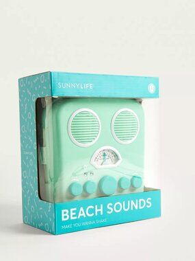 New Sunnylife Beach Sounds Speaker Mint Green